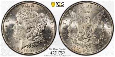 1891-S $1 MS63