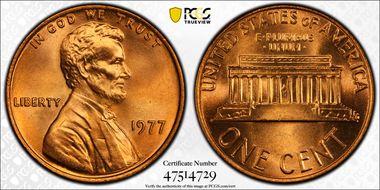 1977 1C MS68RD