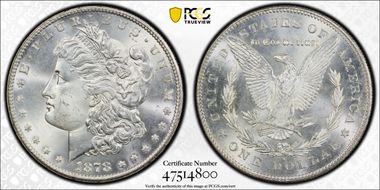 1878-S $1 MS64
