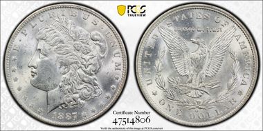1887-O $1 MS62