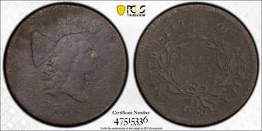 1795 1/2C Plain Edge, No Pole N1BN
