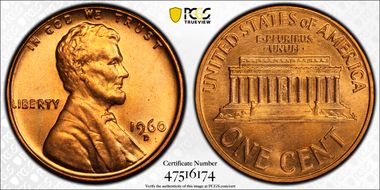 1960-D/D 1C DDO FS-101, Sm/Lg Date MS66RD