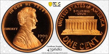 1999-S 1C Close AM PR69DCAM