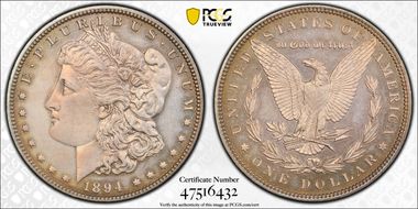 1894 $1 PR61