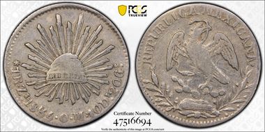 1855-Zs OM Real Over Various Dates XF40