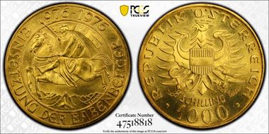 1976 1000 S Babenberg Dynasty MS68