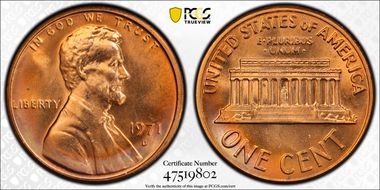 1971-D 1C MS65RD