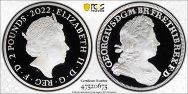 2022 £2 King George I British Monarchs PR69DCAM