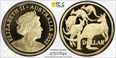 2022 $1 PR70DCAM