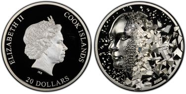 2022 $20 Silver Burst High Relief PR69DCAM