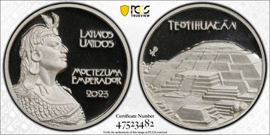 2023-LR Medal Moctezuma Alternative Peso  Silver SP69