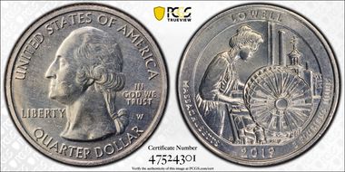 2019-W 25C Lowell NP MS63