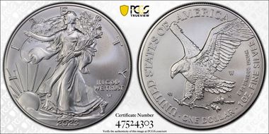 2023-W $1 Burnished Silver Eagle First Strike SP69