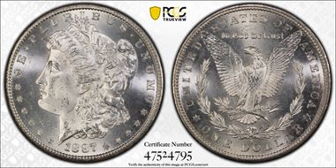 1887-S $1 VAM 2, S/S MS64+ 