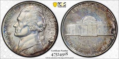 1942-P 5C Silver PR66