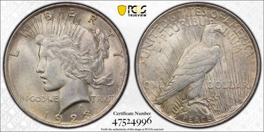 1923 $1 MS62