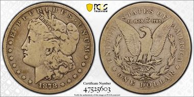 1878-CC $1 VG8