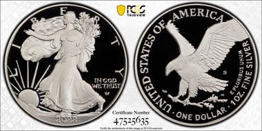 2022-S $1 Silver Eagle PR69DCAM