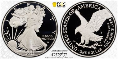 2022-S $1 Silver Eagle PR69DCAM