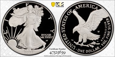 2022-W  $1 Silver Eagle PR69DCAM