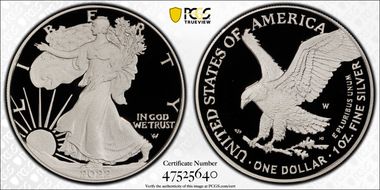 2022-W  $1 Silver Eagle PR70DCAM