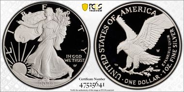 2022-W  $1 Silver Eagle PR68DCAM