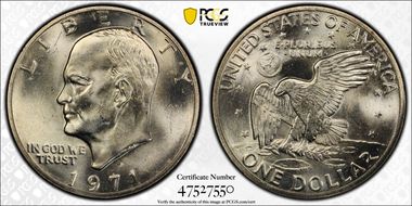 1971-S $1 Silver MS66+