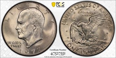 1977-D $1 MS64