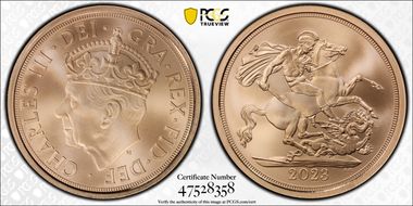 2023 Sov Coronation of Charles III  Matte Finish MS70