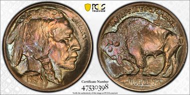 1913-S 5C Type 1 MS66+