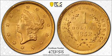 1852 G$1 MS65