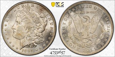 1891-CC $1 MS61
