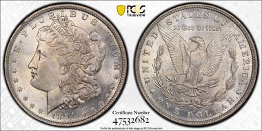1891-O $1 MS62