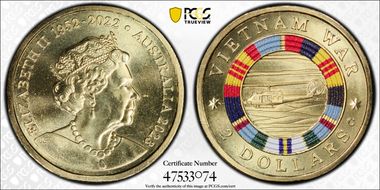 2023-C $2 Vietnam War Colorized MS68