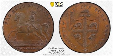 (c.1790) Tk 1/2D DH-60a Warwickshire Birmingham MS64BN