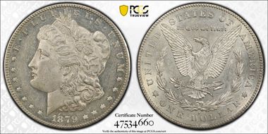 1879-S $1 Reverse of 1878 AU50