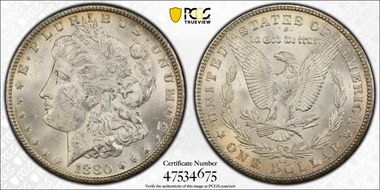 1880-CC $1 MS62