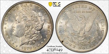 1878-S $1 MS62