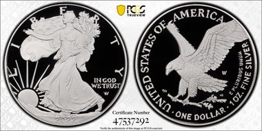 2022-W  $1 Silver Eagle PR70DCAM