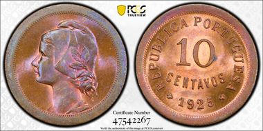 1925 10C MS65RB