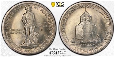 1925 50C Lexington MS64