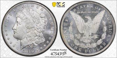 1879-S $1 MS65+ 