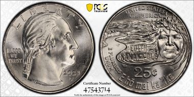 2023-P 25C Edith Kanaka'ole MS66+