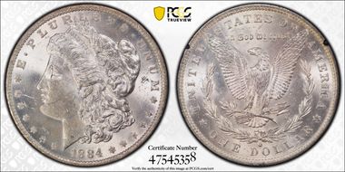 1884-O $1 MS62