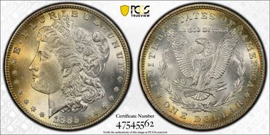 1885 $1 MS65