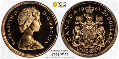 1967 $20 Centennial PR69CAM