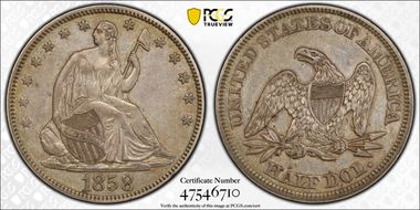 1858 50C WB-1, FS-101 DDO AU50