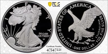 2022-S $1 Silver Eagle PR69DCAM