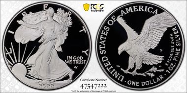 2022-S $1 Silver Eagle PR69DCAM