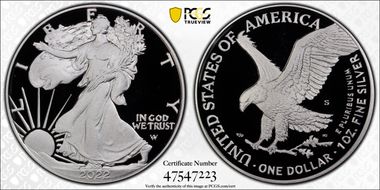 2022-S $1 Silver Eagle PR69DCAM